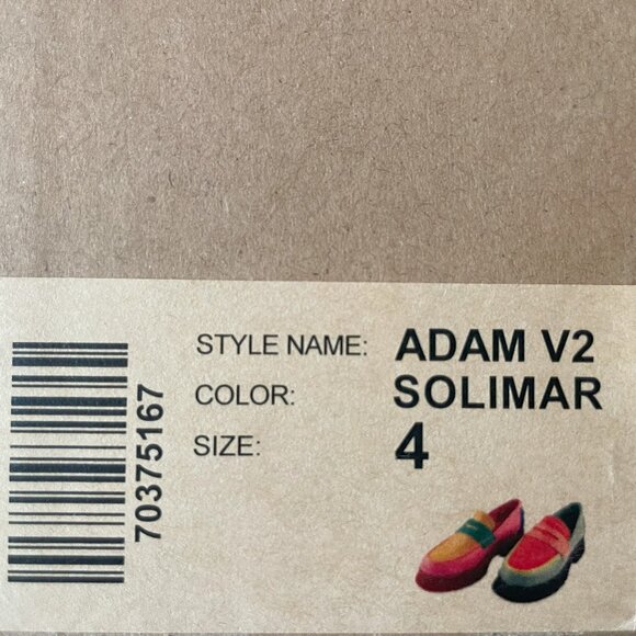 Charlotte Stone Adam Leather Platform Loafer in Solimar, Multicolor, size 4 - Picture 6 of 6